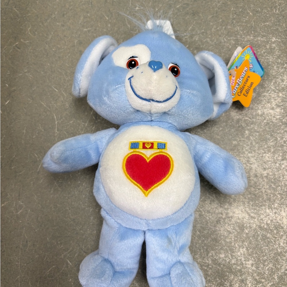 Care Bears Blue and White Plush with Heart